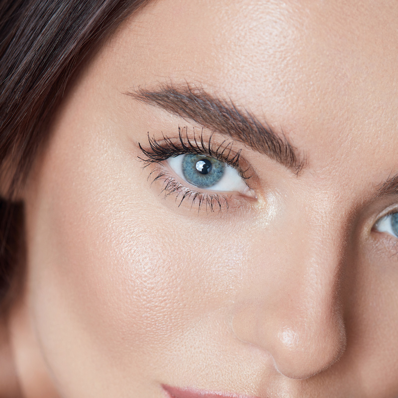 Brow Lift up-close image of woman's eye